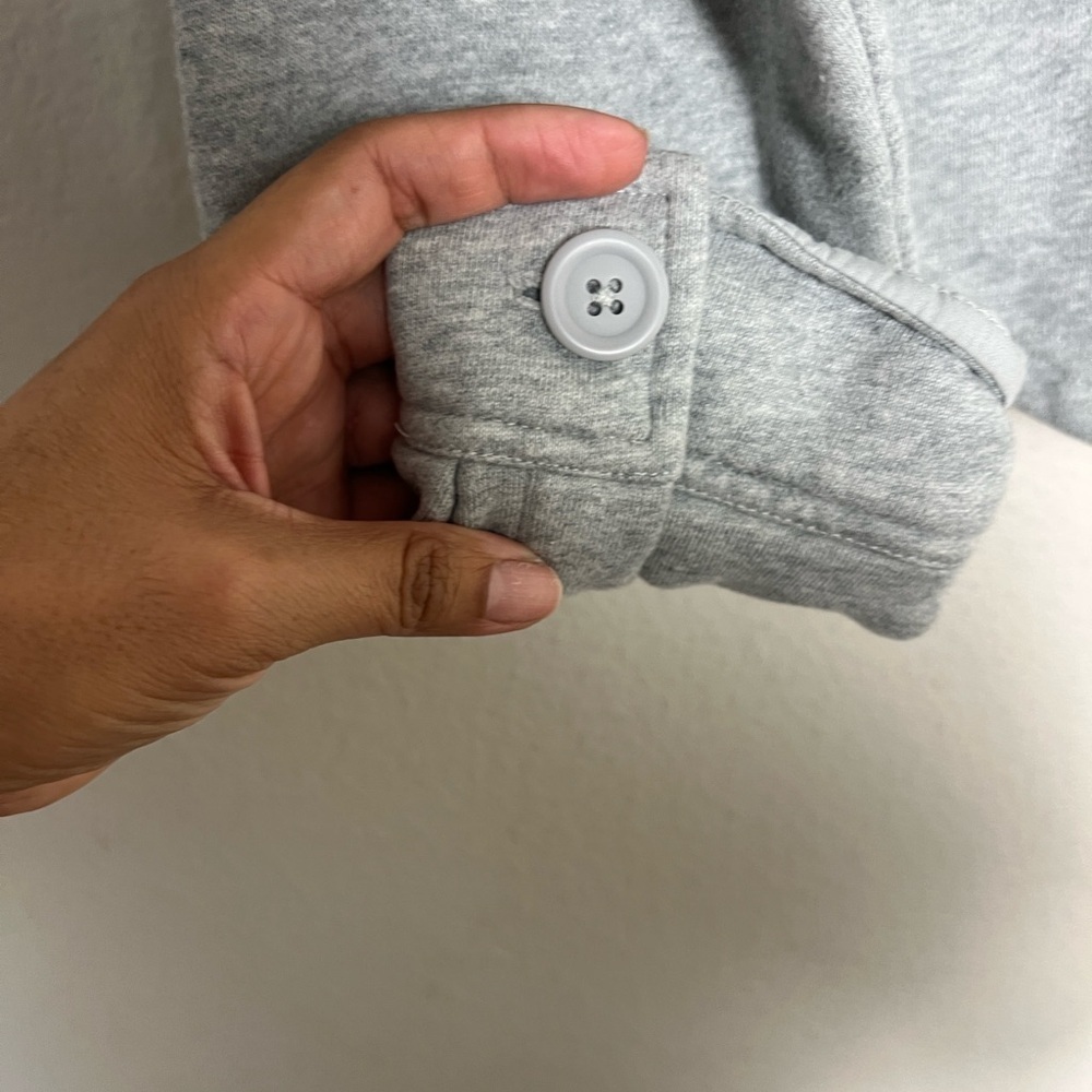 GOOD AMERICAN Fleece Cropped Shirt Jacket - Picture 6 of 8